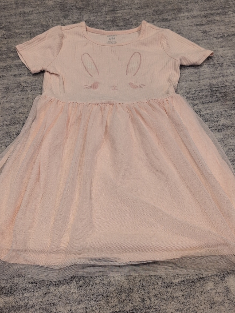 Carter's Pale Pink Bunny Tulle Dress for Girls